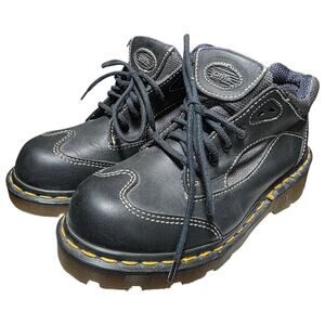 Dr Martens 9859 Made in England Black Leather Work Boots UK 4 US 6 Women